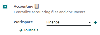 启用将附加到您的会计文件的文件集中存储。